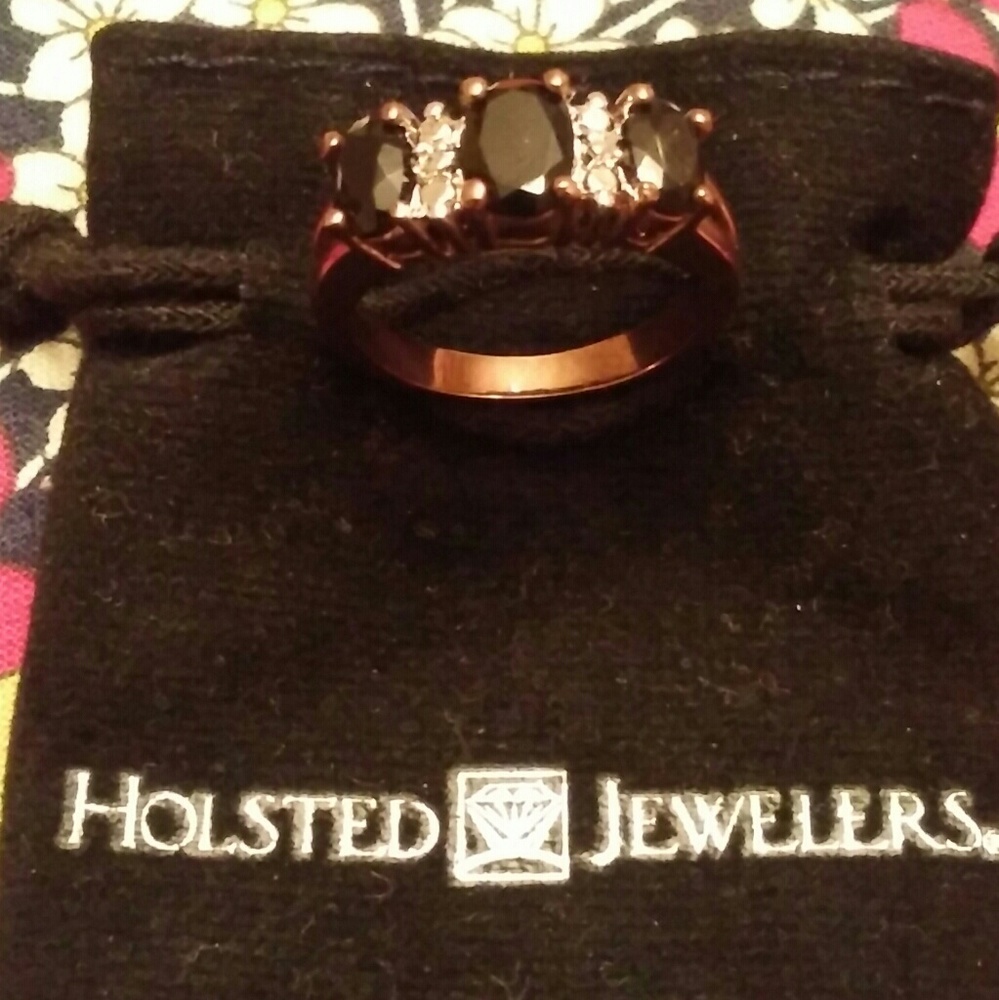 Holsted Onyx/Diamond Ring